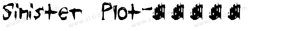 Sinister Plot字体转换